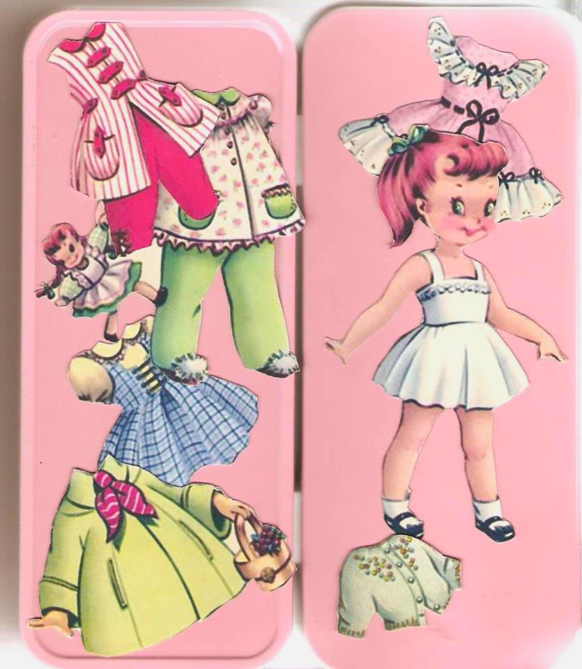 Vintage Paper Doll In Tin on Luulla