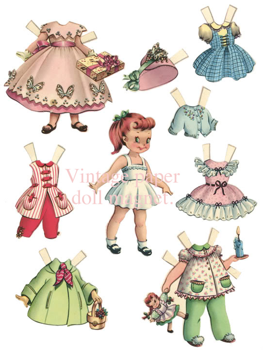 Vintage Paper Doll In Tin on Luulla